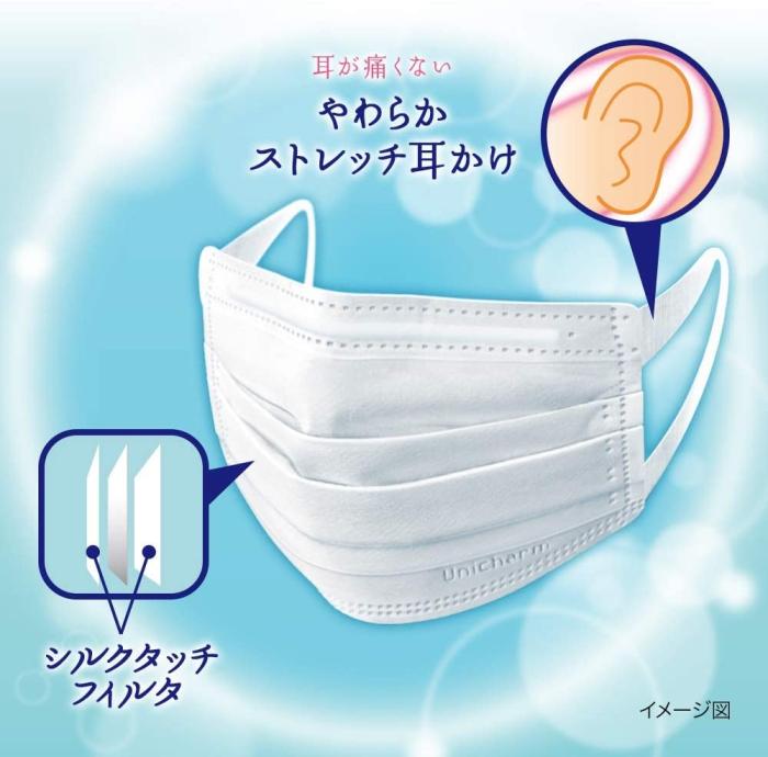 (日本製PM2.5対応)超快適マスクプリ-ツタイプふつう30枚入 商品画像4：エスセールプラス