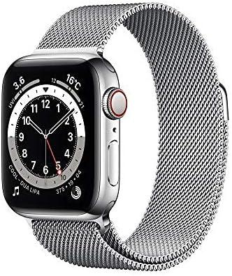 Apple Watch Series 6 GPS+Cellularモデル 40mm M06U3J/A [シルバーミラネーゼループ] 商品画像2：家電専門店