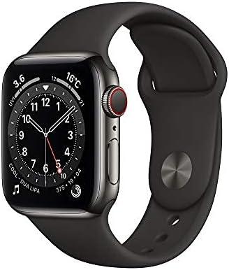 Apple Watch Series 6 GPS+Cellularモデル 40mm M06X3J/A [グラファイトステンレススチールケース/ブラックスポーツバンド] 商品画像2：家電専門店