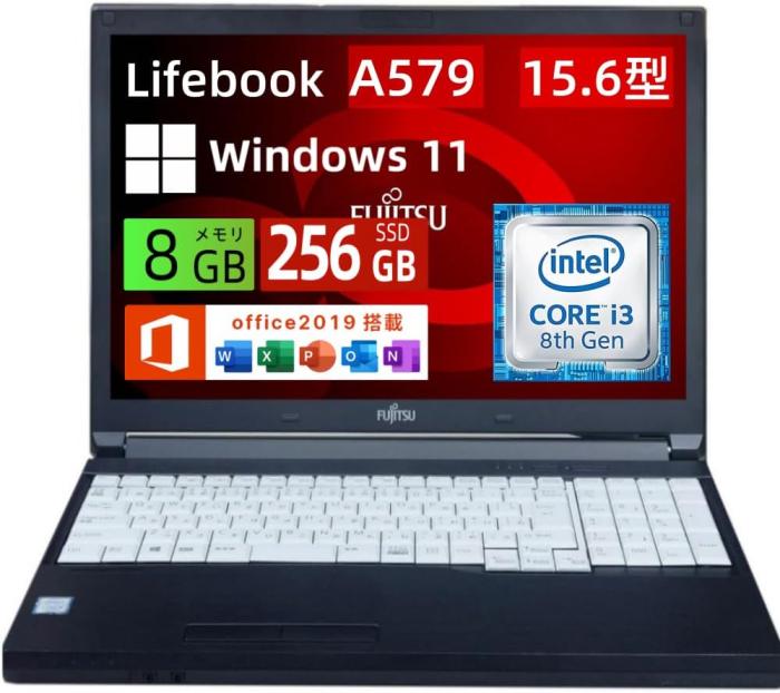富士通 ノートパソコン LifeBook A579 15.6型 HD ノートPC 第8世代CPU core i･･･