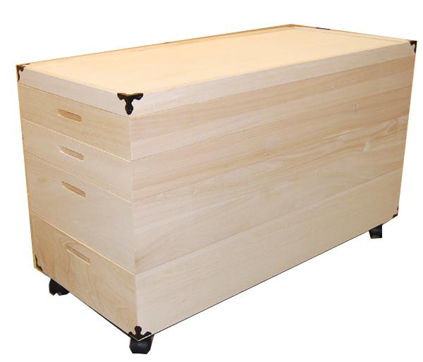 桐 衣装ケース 総桐 4段 桐 衣裳ケース 桐衣装箱 桐箱 浅浅深深 桐衣装ケース･･･