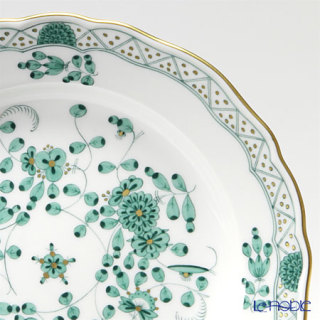 マイセン(Meissen) インドの華 グリーン 343310／00501 プレート 18cm ...