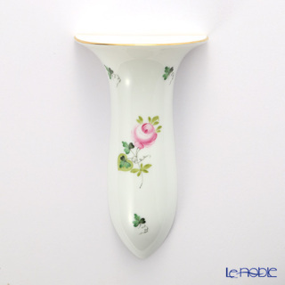 ヘレンド ウィーンのバラ シンプル ウォールベース 16cm 壁掛け用花瓶の通販なら ブランド洋食器専門店 ル ノーブル Kaago カーゴ
