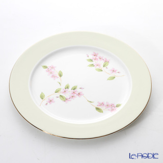 エインズレイ チェリーブロッサム グリーンバンド サービスプレートの通販なら ブランド洋食器専門店 ル ノーブル Kaago カーゴ