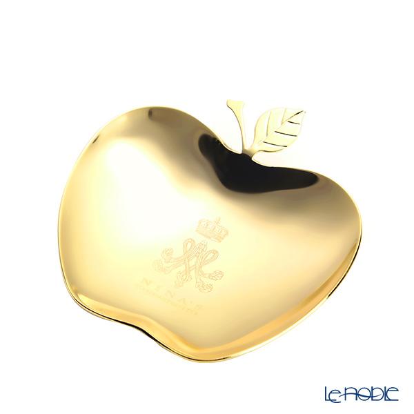 ニナス オリジナル マリーアントワネット クイーンズ ゴールドコレクション アップル(りんご)型 ミニトレイ 9cm ステンレス製 24金メッキ