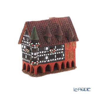 北欧リトアニア製陶器 ミデーネ Midene インセンスハウス ミニチュアハウス ドイツ フルダの市役所 R321の通販なら ブランド洋食器専門店 ル ノーブル Kaago カーゴ