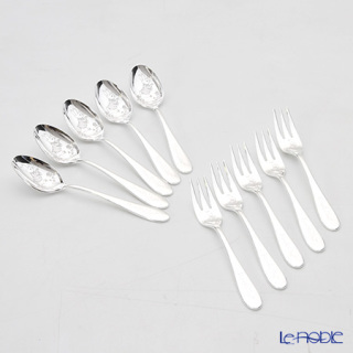 ピーターラビット Pr 0251 皿中レーザー ティースプーン ケーキフォーク 銀仕上 10本セットの通販なら ブランド洋食器専門店 ル ノーブル Kaago カーゴ