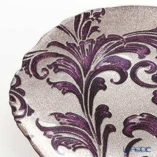 Vetro Felice ヴェトロ フェリーチェ アカンサス p プレート 21cm パープル 4 16の通販なら ブランド洋食器専門店 ル ノーブル Kaago カーゴ