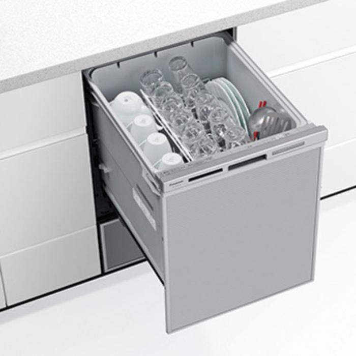 Panasonic パナソニック M9シリーズ NP-45MD9S 食器洗い乾燥機 ビルトイン ディープタイプ 幅45cm ドアパネル型 シルバー 商品画像2：ライフマーケットPLUS
