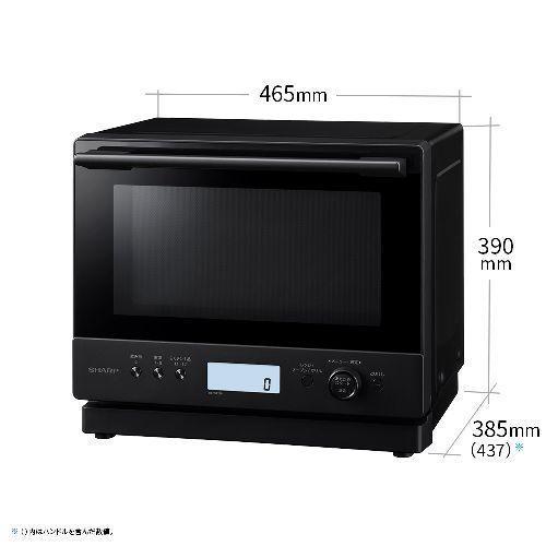 SHARP シャープ RE-WF276-B オーブンレンジ 過熱水蒸気オーブンレンジ 27L PLAINLY プレーンリー ブラック 商品画像3：ライフマーケットPLUS