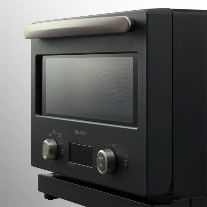 SHARP シャープ オーブンレンジ RE-SD18C-B らくチン！(絶対湿度)センサー・温度センサー 18L ワイドフラット庫内 ブラック 商品画像3：ライフマーケットPLUS