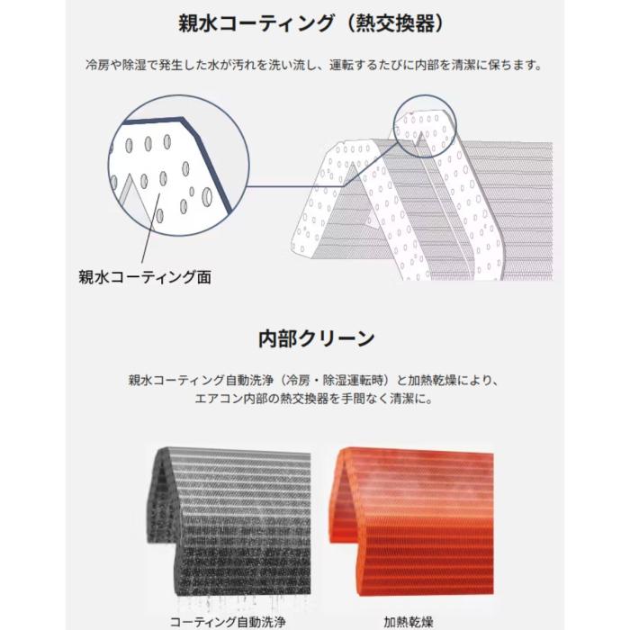 Panasonic パナソニック ルームエアコン Eolia エオリア CS-406DFL2-W 4.0kw 14畳程度 2026年モデル ナノイーX 単相200V 軒先配送のみ 商品画像6：ライフマーケットPLUS