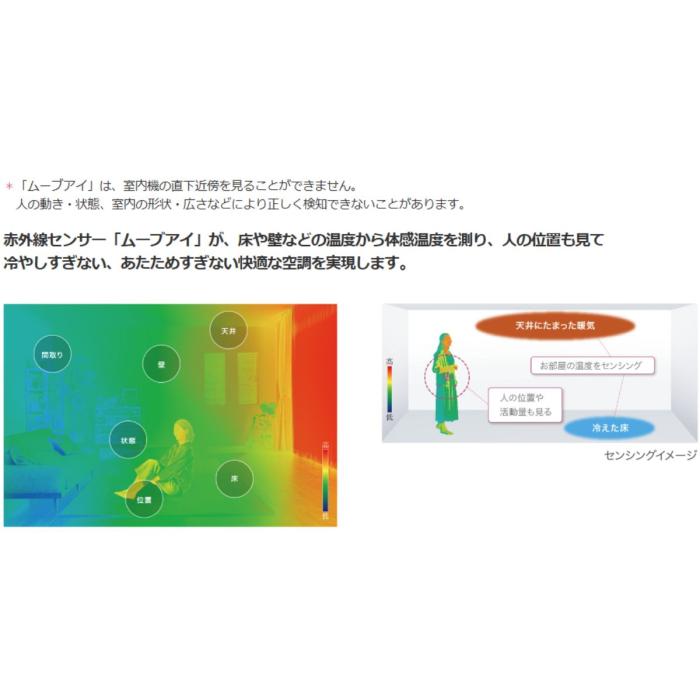 三菱電機 MITSUBISHI MSZ-AXV2526-W ルームエアコン 霧ヶ峰 AXVシリーズ 冷暖房とも主に8畳程度 2.5kW 2026年度モデル 軒先配送のみ 商品画像6：ライフマーケットPLUS