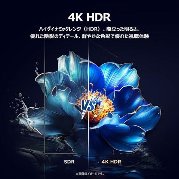 TCL ティーシーエル 4K液晶テレビ 50V6C 50V型 沖縄・離島配送不可 商品画像3：ライフマーケットPLUS