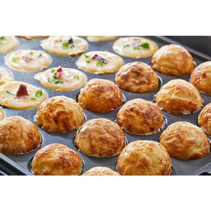 タイガー TIGER グリル鍋 3枚プレート(穴あき・波形/たこ焼き/深なべ) CQD-B301-TH グリルなべ メタリックブラウン 商品画像4：ライフマーケットPLUS