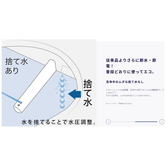 TOTO ウォシュレット TCF8CK68-SC1 温水洗浄便座 ウォシュレットK 貯湯式 パステルアイボリー 商品画像4：ライフマーケットPLUS