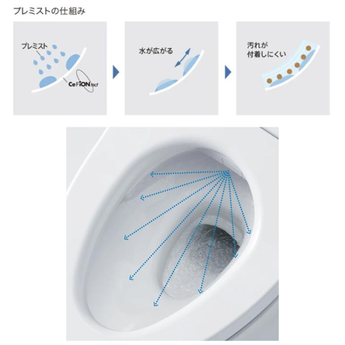 TOTO 温水洗浄便座 ウォシュレットSS TCF6554-NW1 SS3 レバー便器洗浄タイプ 瞬間式 ホワイト 商品画像3：ライフマーケットPLUS