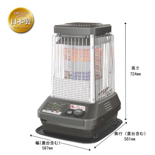 DAINICHI ダイニチ FMシリーズ FM-10C2-H 業務用石油ストーブ 温風ファン付き メタリックグレー			 商品画像2：ライフマーケットPLUS