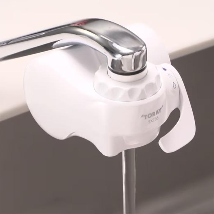 東レ TORAY 蛇口直結型 浄水器 トレビーノ SX705T-TSET 本体+交換カートリッジ1個付き スーパースリム 商品画像3：ライフマーケットPLUS