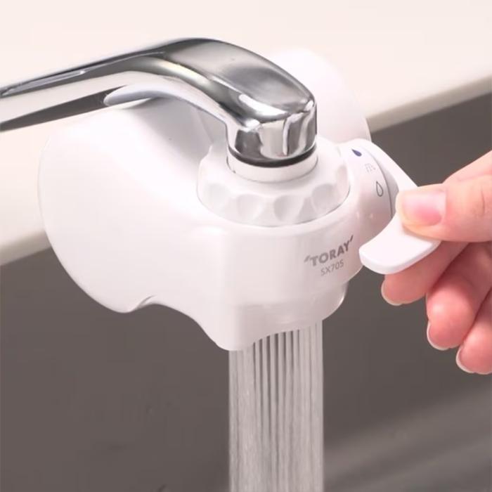 東レ TORAY 蛇口直結型 浄水器 トレビーノ SX705T-TSET 本体+交換カートリッジ1個付き スーパースリム 商品画像4：ライフマーケットPLUS