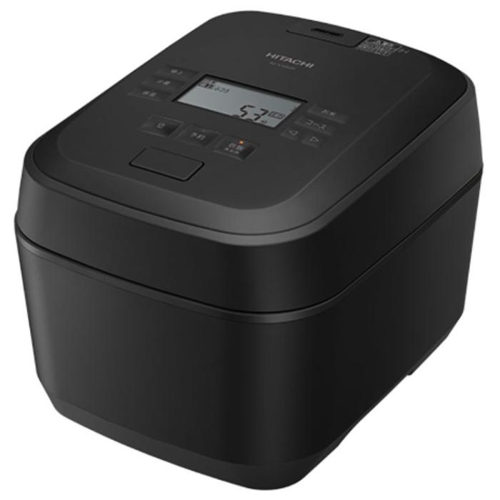 日立 HITACHI 圧力＆スチーム IHジャー炊飯器  ふっくら御膳 RZ-V100JM-K 蒸気カット 圧騰甘み炊きフロストブラック 商品画像1：ライフマーケット