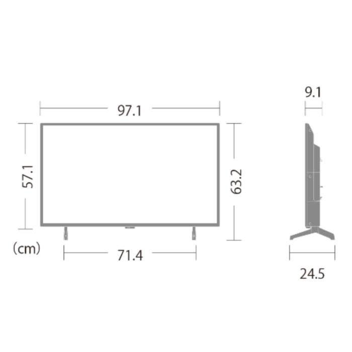 SHARP シャープ フルハイビジョン液晶テレビ 2T-C43GE2 AQUOS アクオス 43V型 GE2ライン 商品画像4：ライフマーケット