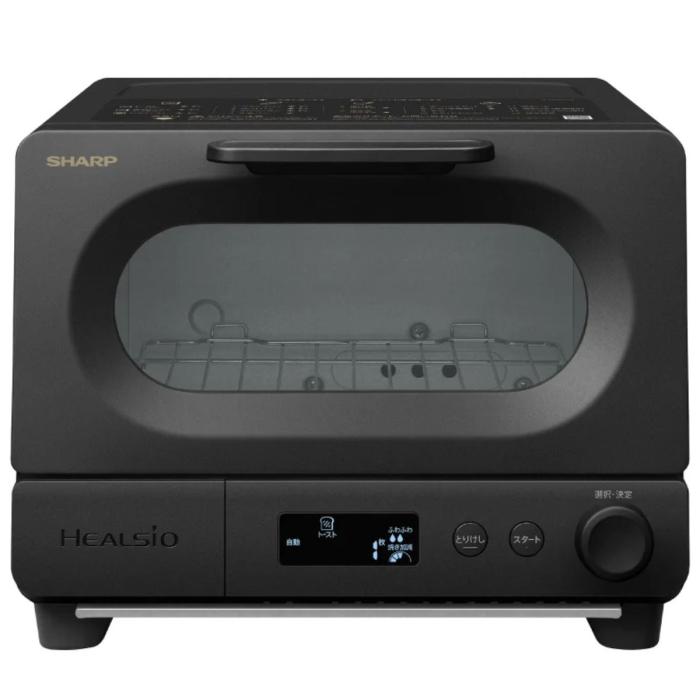 シャープ SHARP ヘルシオ ウォーターオーブントースター AX-WT1-B スマートクラフトデザイン ブラック 商品画像5：ライフマーケット