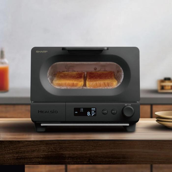 シャープ SHARP ヘルシオ ウォーターオーブントースター AX-WT1-B スマートク･･･