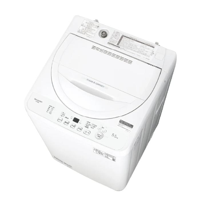 SHARP シャープ 全自動洗濯機 ES-GE5J-W 洗濯・脱水5.5kg 高濃度洗浄 ボディ幅 520mm ホワイト系 沖縄・離島配送不可  商品画像6：ライフマーケット