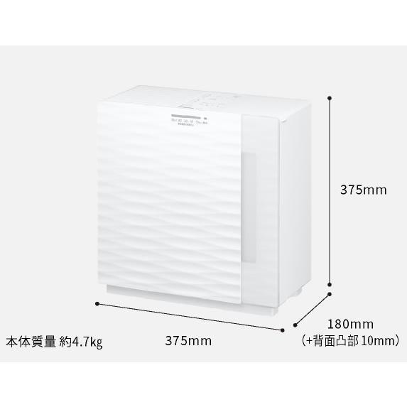 パナソニック Panasonic 加湿器 FE-KF07C-W ヒーターレス気化式加湿機 中小容量タイプ プレハブ洋室19畳モデル ミルキーホワイト 商品画像2：ライフマーケット