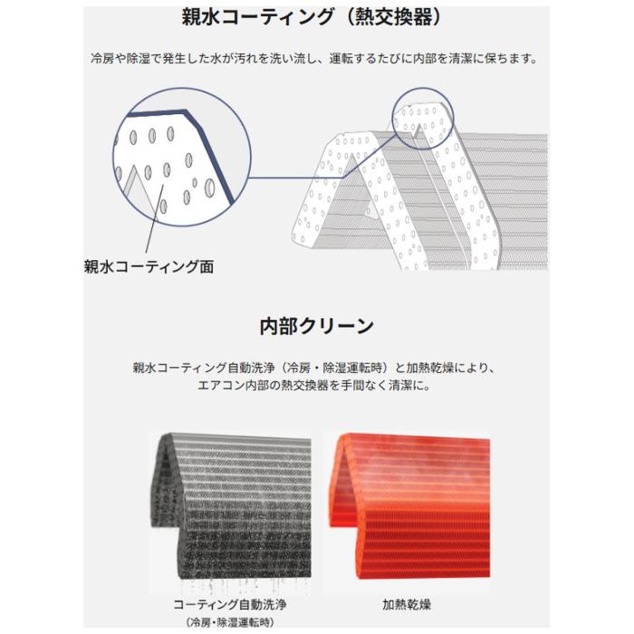 Panasonic パナソニック ルームエアコン Eolia エオリア CS-286DFL-W 2.8kW 主に10畳用 インバーター冷暖房除湿タイプ 軒先配送のみ 商品画像6：ライフマーケット