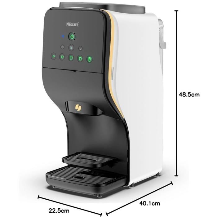 ネスレ ネスカフェ ゴールドブレンド バリスタ Duo[デュオ] HPM9637-PW プレミアムホワイト コーヒーメーカー 商品画像2：ライフマーケット