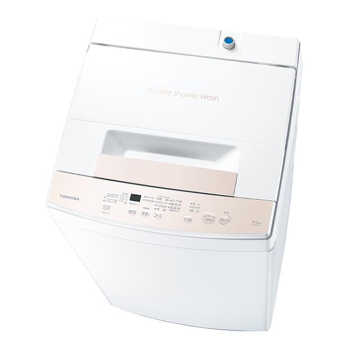 TOSHIBA 東芝 全自動洗濯機 AW-45GA4-W 洗濯・脱水容量4.5kg Wシャワー洗浄 ･･･