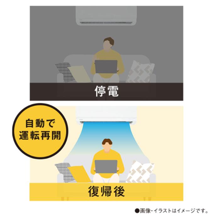 東芝 TOSHIBA ルームエアコン大清快 RAS-U221M-W 冷暖房主に6畳用 2.2kW 2025年モデル U-Mシリーズ 軒先配送のみ 商品画像5：ライフマーケット