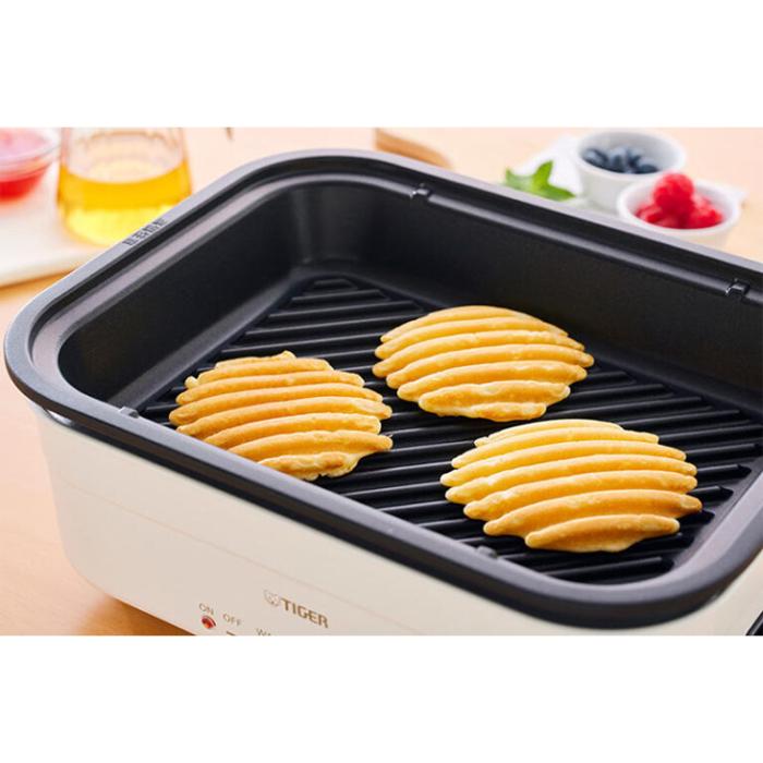 TIGER タイガー ホットプレート ダイニングプレート CRL-A201-WC プレート2枚 セラミックホワイト 商品画像4：ライフマーケット