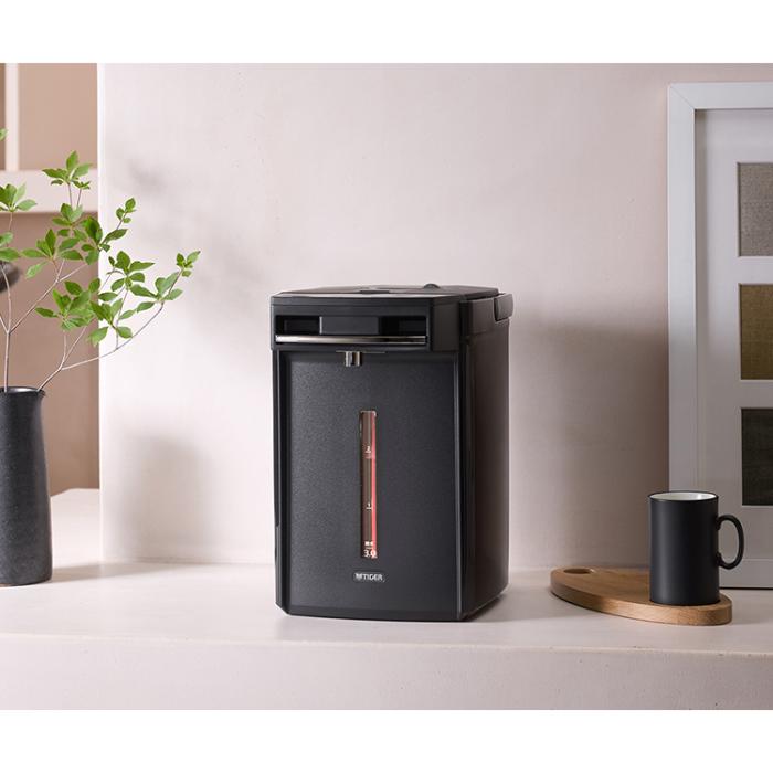 タイガー TIGER 蒸気レスVE電気まほうびん 電気ポットとく子さん PIM-H300-KE 3.0L アーバンブラック 商品画像2：ライフマーケット