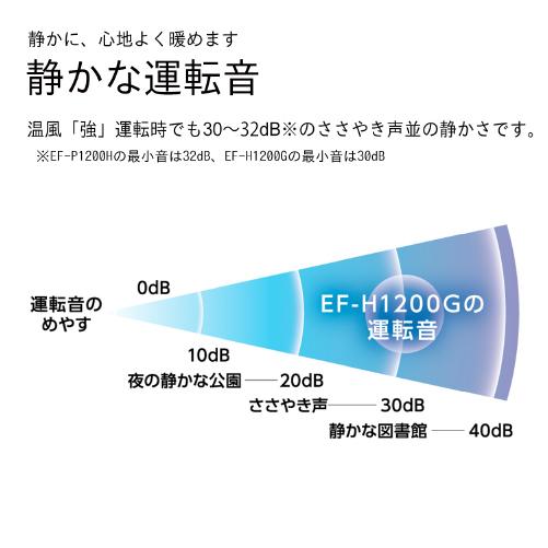 お取り寄せ ダイニチ DAINICHI 加湿セラミックファンヒーターH TYPE EF-H1200G-W ホワイト				 商品画像4：ライフマーケット