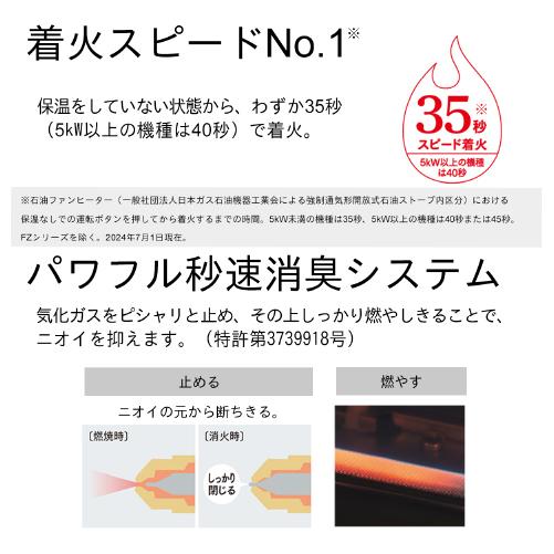 お取り寄せ DAINICHI ダイニチ 石油ファンヒーターFW-4624L-W ムーンホワイト L TYPE 商品画像5：ライフマーケット