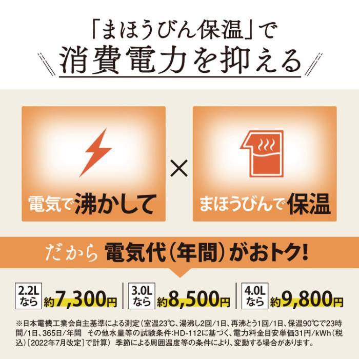 象印 ZOJIRUSHI 電気ポット VE電気まほうびん マイコン沸とう CV-GD40-BM 4.0L 優湯生 スピード沸とうまほうびん保温 ソフトブラック					 商品画像3：ライフマーケット