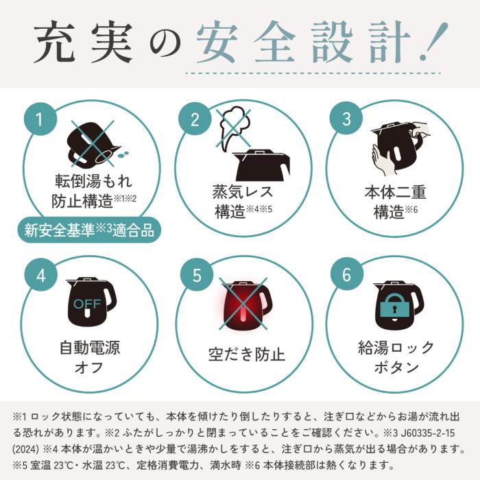 象印 ZOJIRUSHI 電気ケトル CK-JA08-HZ 容量0.8L チャコール 商品画像3：ライフマーケット