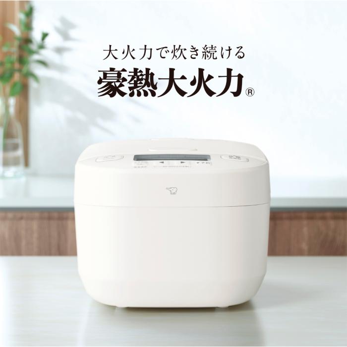 象印 ZOJIRUSHI 炊飯器 圧力IH炊飯ジャー 豪熱大火力 極め炊き NW-YD10-WA 5.5合炊き ホワイト 商品画像2：ライフマーケット