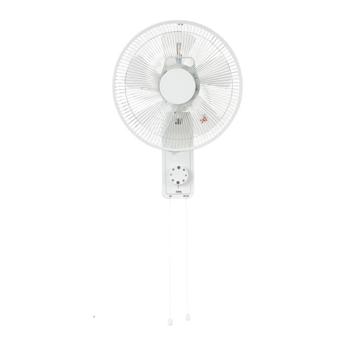 ユアサプライムス 壁掛扇風機 YKW-390E-W 扇風機 風量調節3段階 引きひも式 ･･･