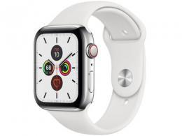 Apple Watch Series 5 GPS+Cellularモデル 40mm MWX42J/A [ステンレススチールケース/ホワイトスポーツバンド] 商品画像1：マークスターズ