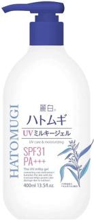 熊野油脂】麗白 ハトムギ UVミルキージェル SPF31 400ml ※お