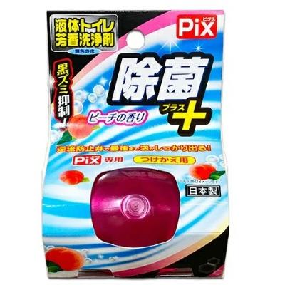 【ライオンケミカル】Pix 液体トイレ芳香洗浄剤 除菌+付替用 ピーチの香り 80･･･