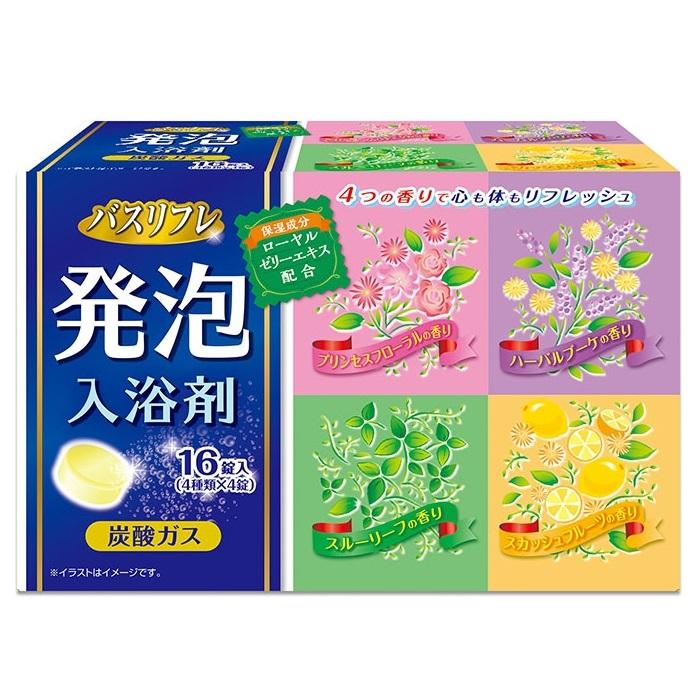 【ライオンケミカル】バスリフレ 浴用発泡入浴剤 16錠入(4種類×4錠) ※お取･･･