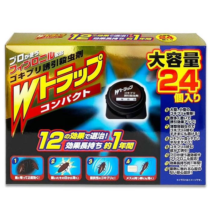 【ライオンケミカル】Wトラップ コンパクト ゴキブリ誘引殺虫剤 1年用 大容量･･･