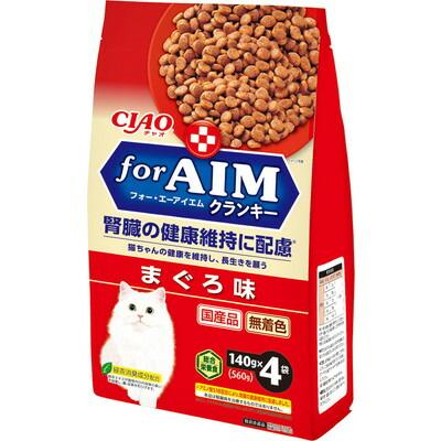 【いなばペットフード】ＣＩＡＯ　ｆｏｒＡＩＭクランキー　まぐろ味　１４０ｇ×４袋 ☆ペット用品 ※お取り寄せ商品【賞味期限：3ヵ月以上】 商品画像1：メディストック　カーゴ店