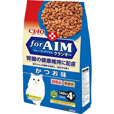 【いなばペットフード】ＣＩＡＯ　ｆｏｒＡＩＭクランキー　かつお味　１４０ｇ×４袋 ☆ペット用品 ※お取り寄せ商品【賞味期限：3ヵ月以上】 商品画像1：メディストック　カーゴ店