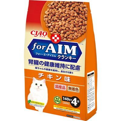 【いなばペットフード】ＣＩＡＯ　ｆｏｒＡＩＭクランキー　チキン味　１４０ｇ×４袋 ☆ペット用品 ※お取り寄せ商品【賞味期限：3ヵ月以上】 商品画像1：メディストック　カーゴ店